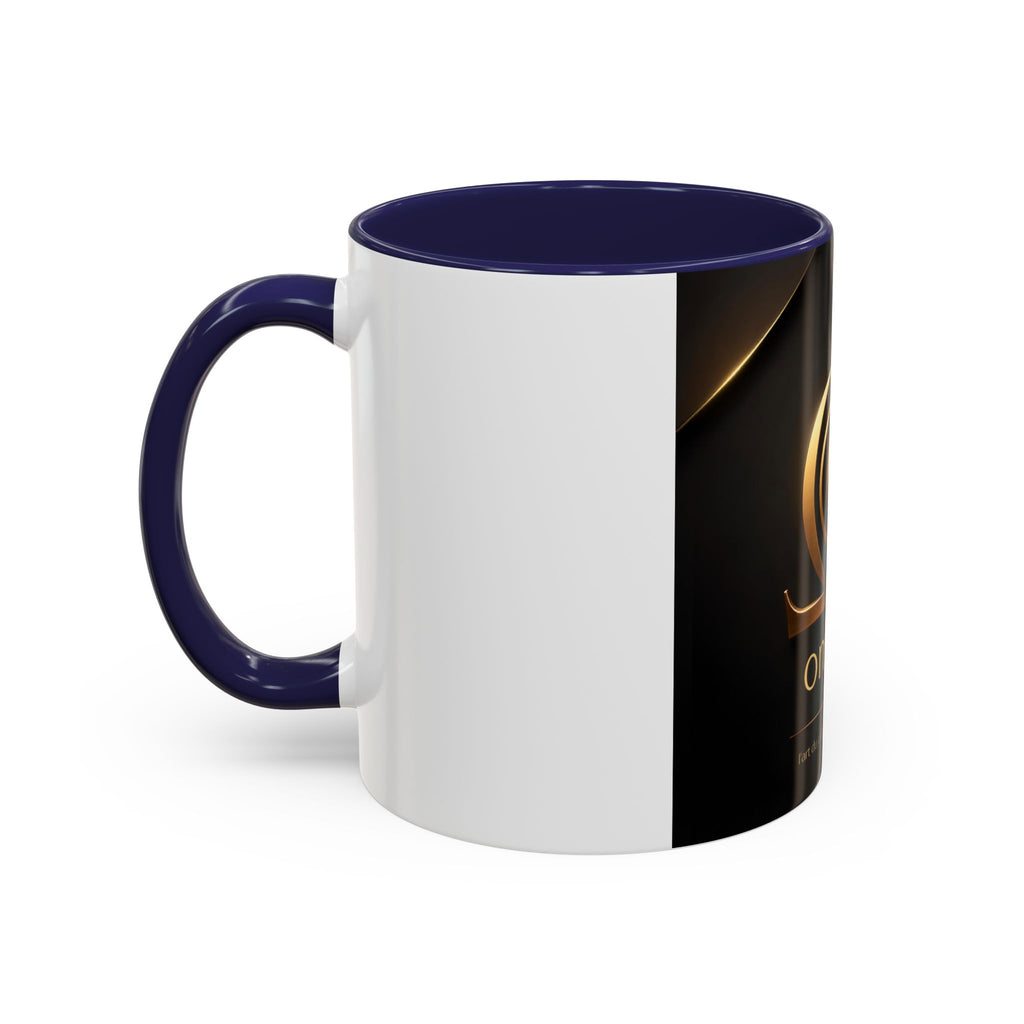 Tasse OMEGA COFFEE – Emblème doré, 325 ml