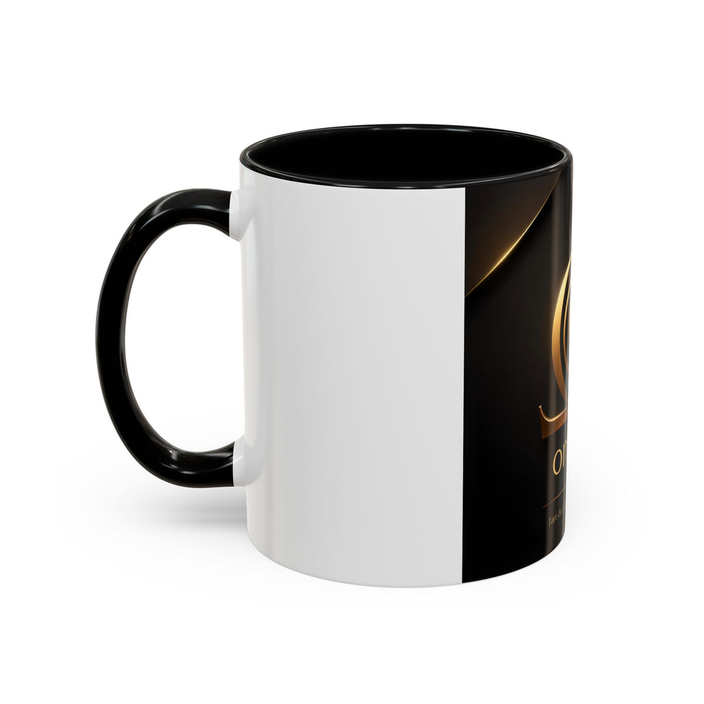 Tasse OMEGA COFFEE – Emblème doré, 325 ml