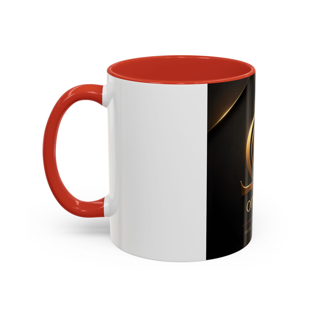 Tasse OMEGA COFFEE – Emblème doré, 325 ml